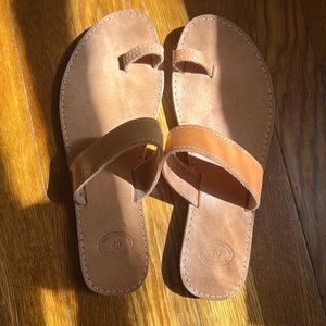 Real leather sandals Greek